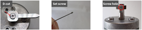 Example of attaching a solenoid